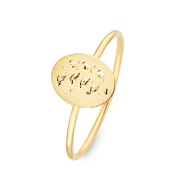Ring &quot;Zweig&quot;, gold